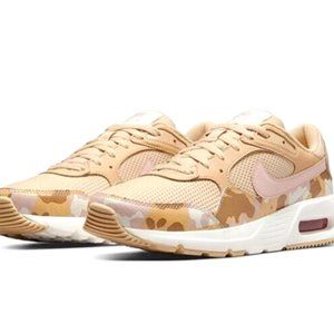 Nike Air Max SC Sneakers Womens 9 Sesame Sail Pink Leather Lace Up Athletic Shoe
